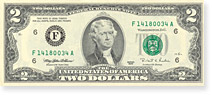  2 Dollar Note