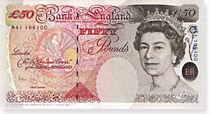  50 Pound Sterling Note